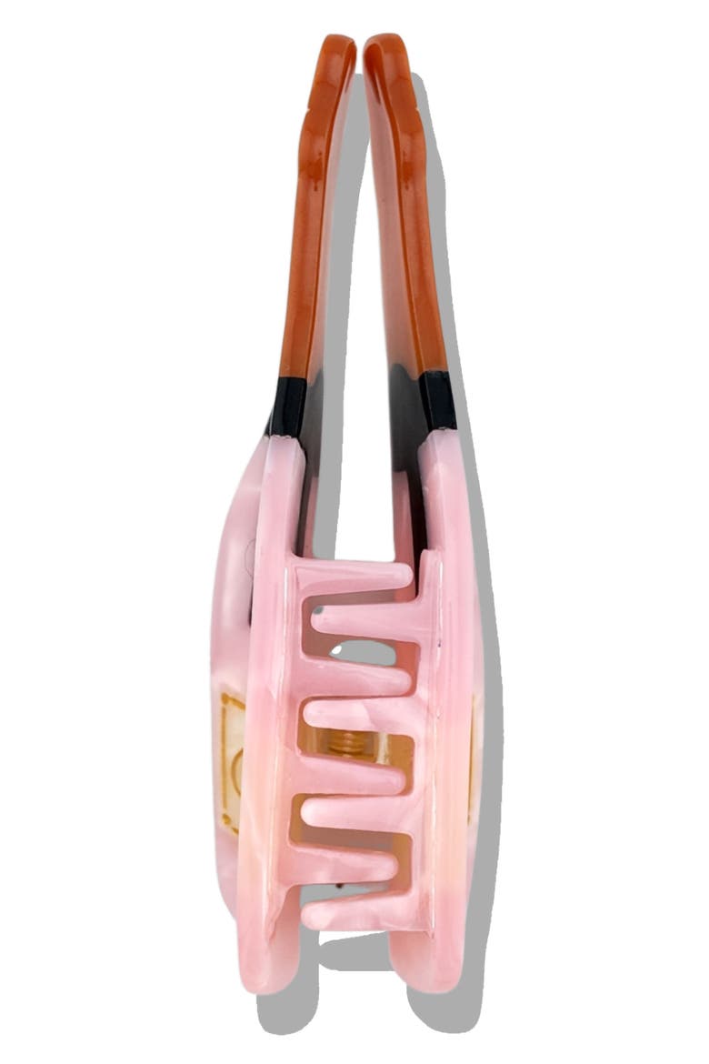 Hand Painted Rosé Claw Clip, Alternate, color, PINK