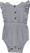 L'ovedbaby Ruffle Organic Cotton Gauze Romper