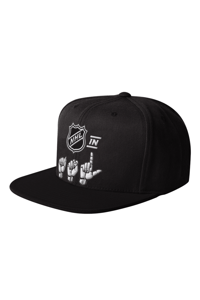 Men's Starter Black NHL ASL Snapback Hat, Main, color, Black