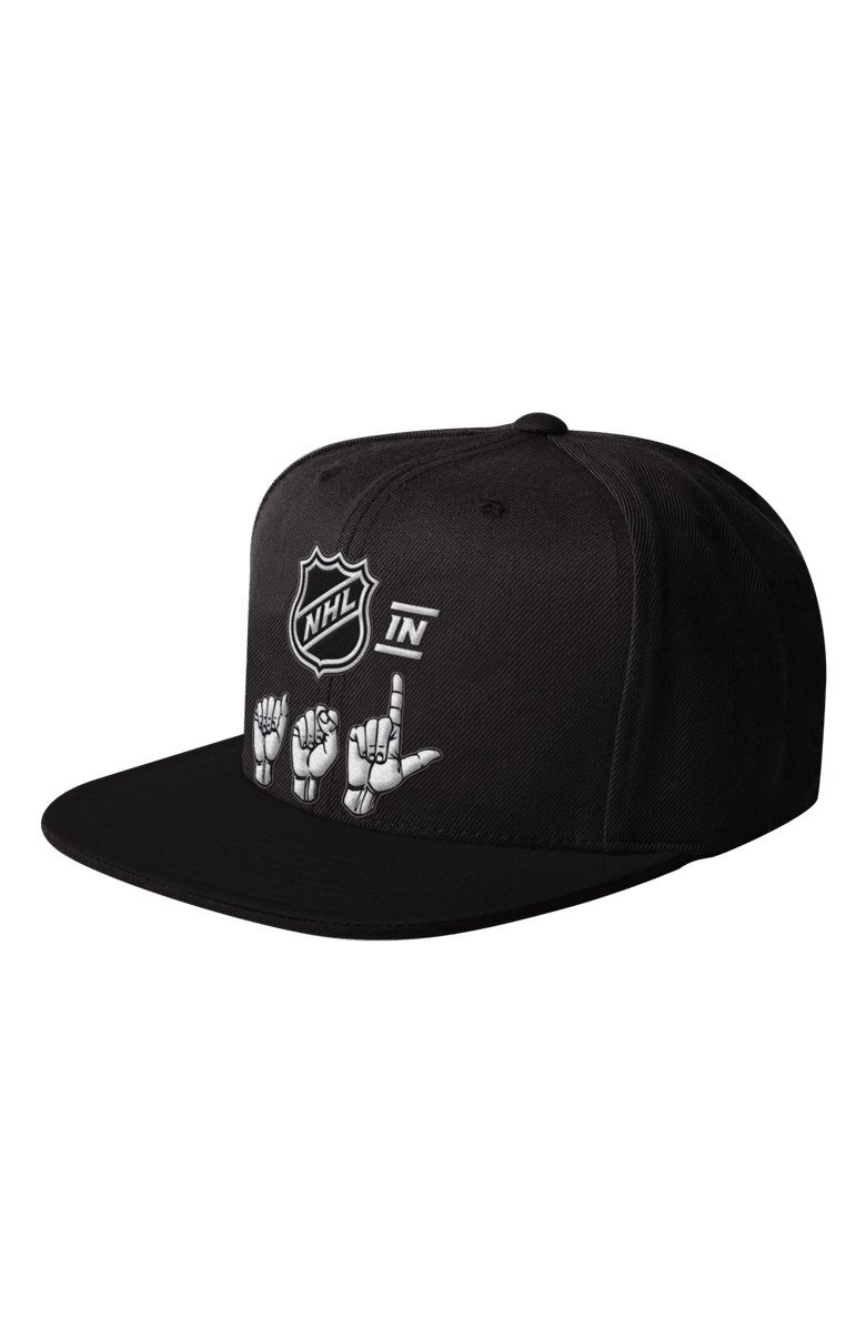 STARTER Men's Starter Black NHL ASL Snapback Hat, Main, color, Black