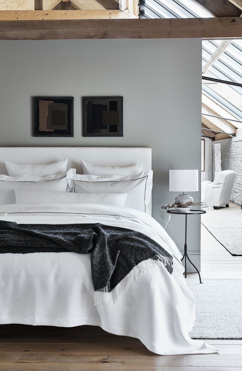 The White Company Single Row Cord Duvet Cover, Alternate, color,