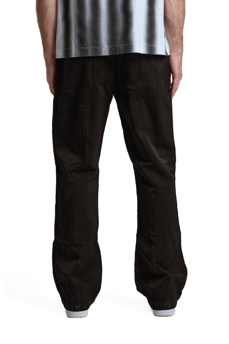 Zip Detail Woven Track Pants, Alternate, color, BLACK
