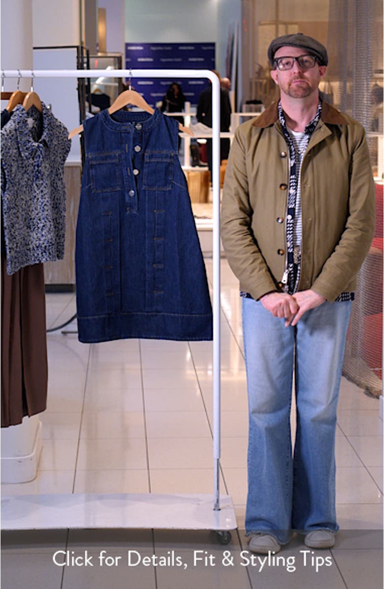 Rory Sleeveless Denim Shift Dress, sales video thumbnail