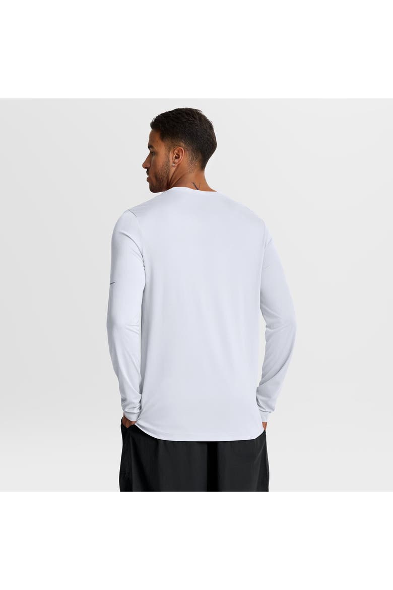 Men's Nike White Miami Dolphins Legend Icon Dri-FIT Long Sleeve T-Shirt, Alternate, color, White