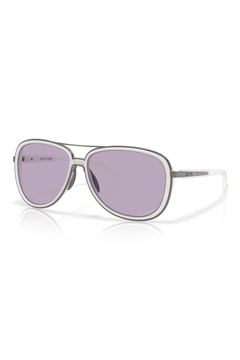 Split Time 58mm Prizm™ Pilot Sunglasses, Alternate, color, MATTE VAPOR / PRIZM SLATE