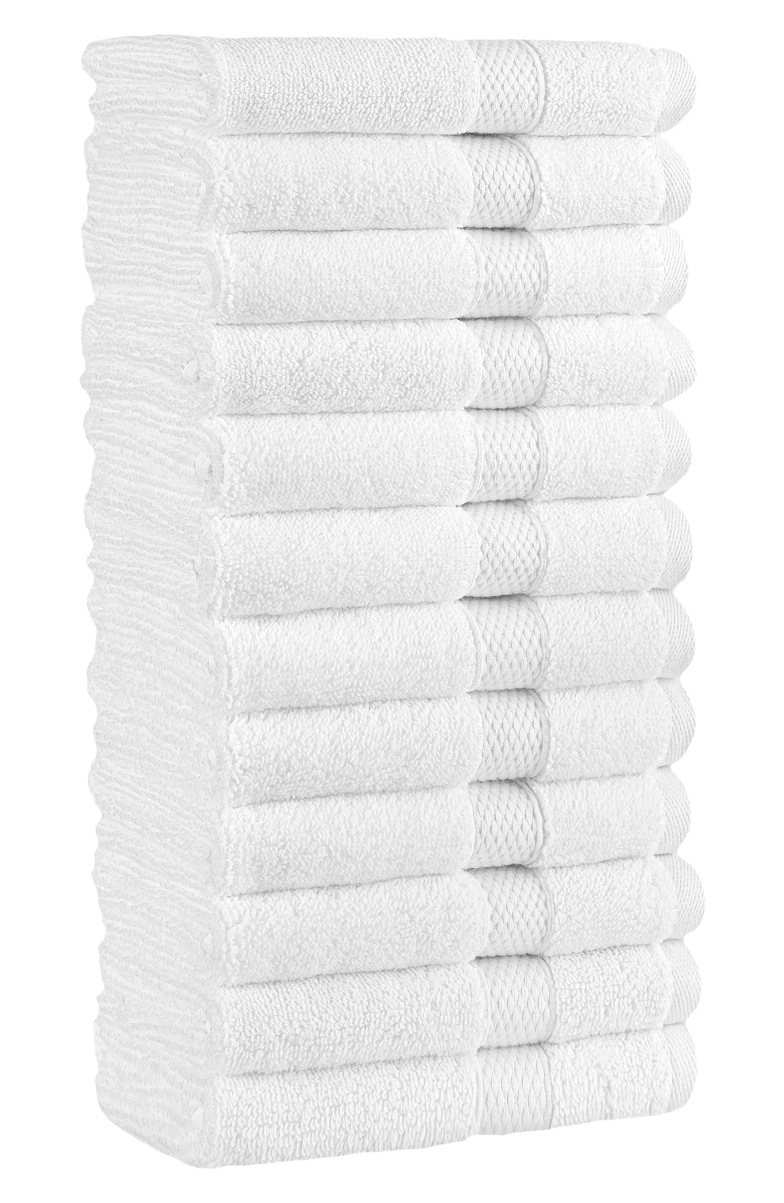Linum Home Textiles 12-Pack Anovia Cotton Washcloths