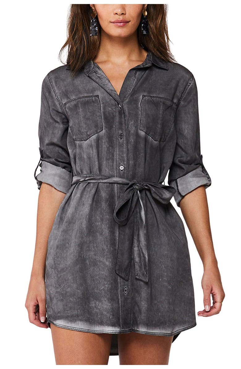 VELVET HEART Anita Roll-Up Long Sleeve Waist Tie Dress, Alternate, color,