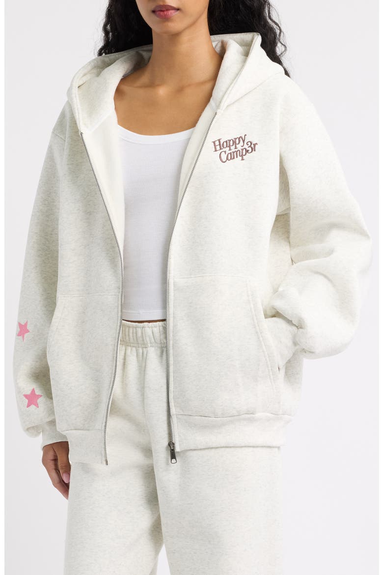 Chocolate Chip Cookies Zip Hoodie, Main, color, OATMEAL HEATHER GRAY