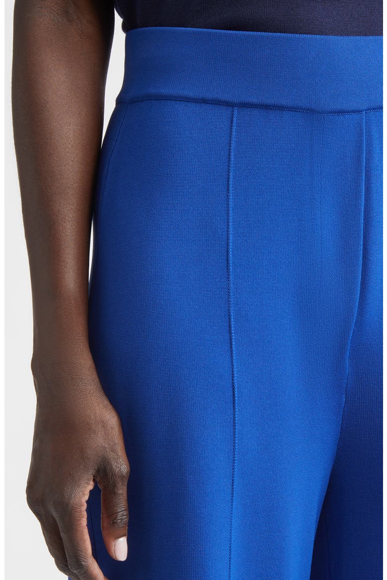 Katie Roma Crepe Knit Wide Leg Pants, Alternate, color, COBALT