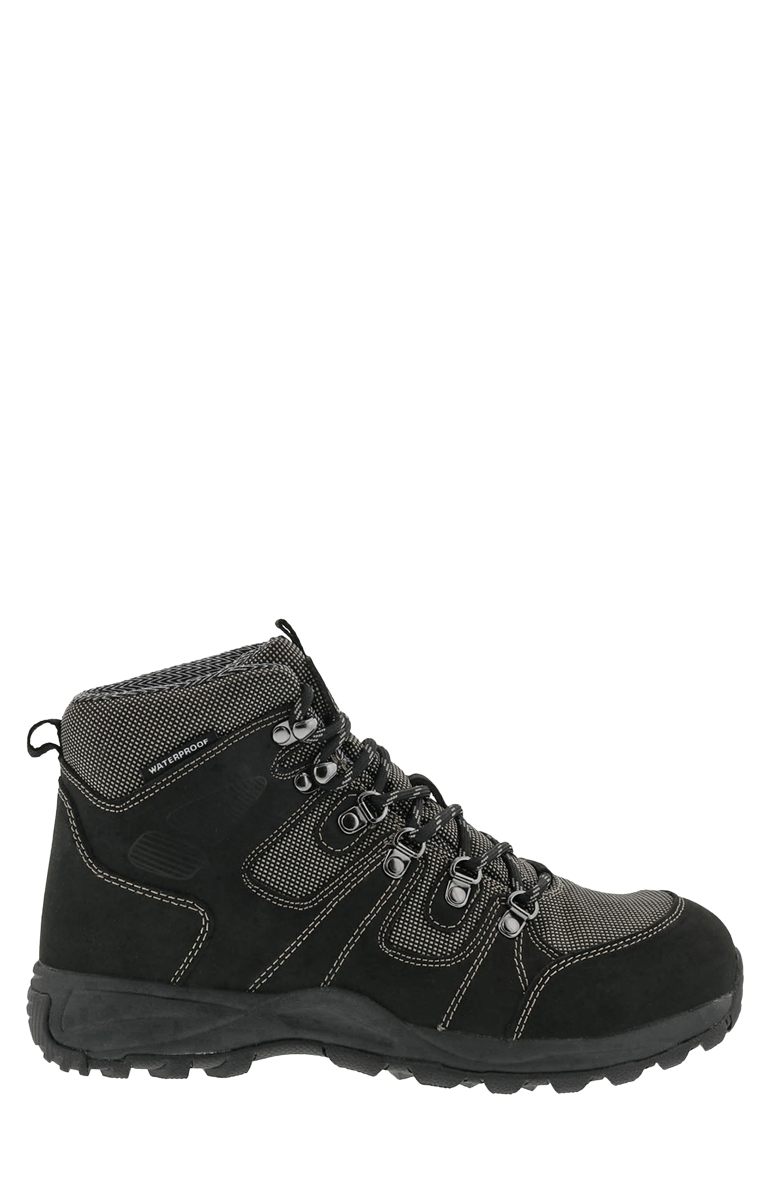 Trek Waterproof Leather Boot, Alternate, color, BLACK NUBUCK