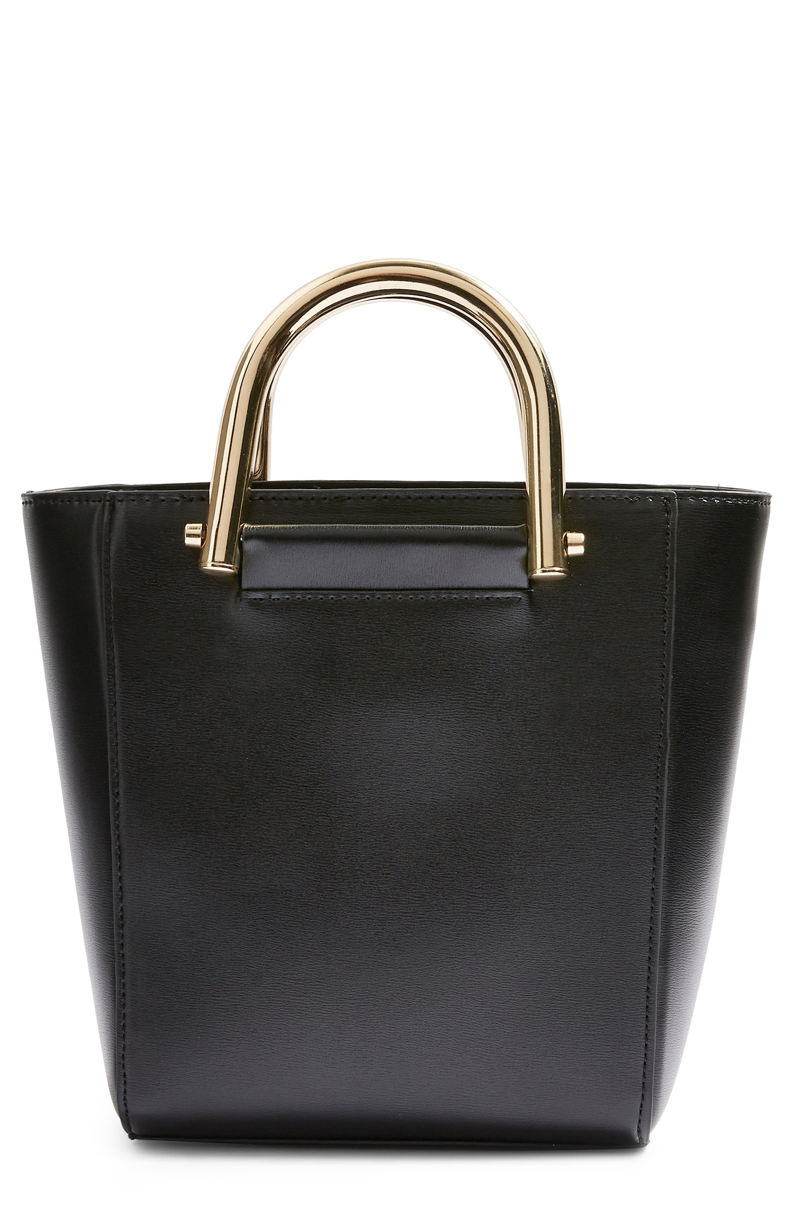 Topshop Lacey Metal Top Handle Shoulder Bag, Main, color, 