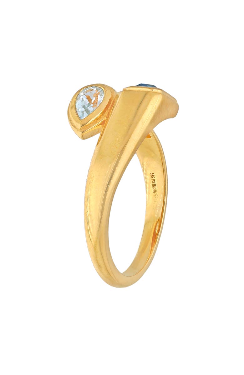 YS GEMS Blue Topaz Bypass Ring, Alternate, color, Blue