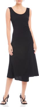 FIFTEEN TWENTY Shari Side Shirred Midi Dress