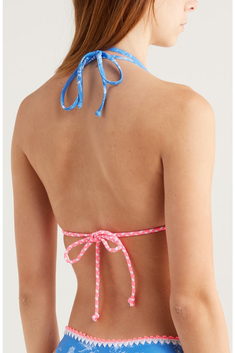 Crochet Trim Bikini Top, Alternate, color, RODEO ROMEO