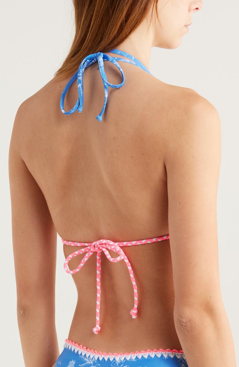 Kulani Kinis Crochet Trim Bikini Top, Alternate, color, Rodeo Romeo