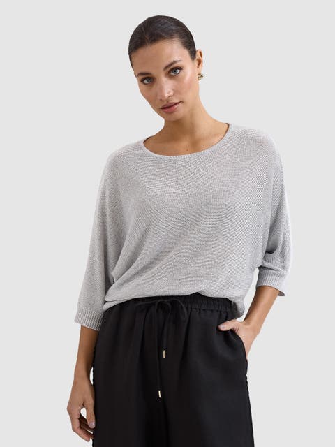 Cristine Metallic Knitted Jumper