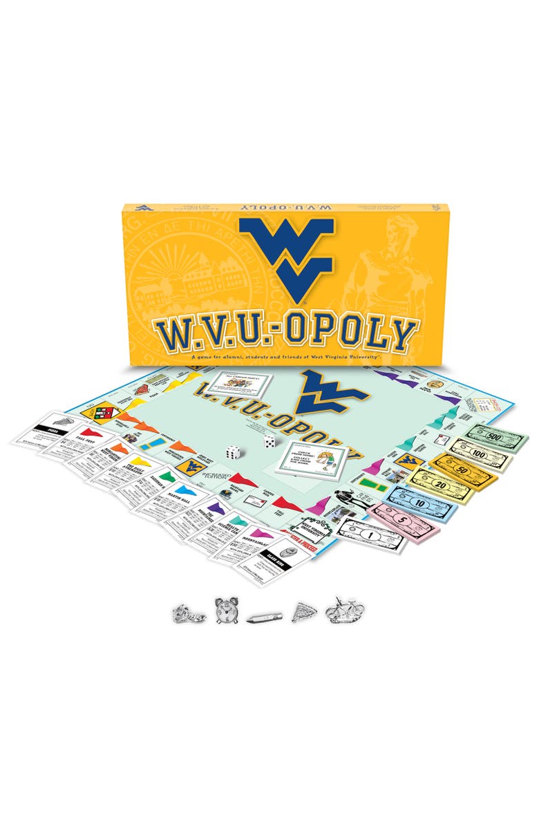 Late for the Sky West Virginia University Wvuopoly Monopoly Board Game, Main, color, Multicolored
