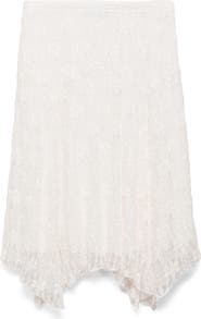 MANGO Lace Midi Skirt