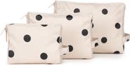 CALPAK 3-Piece Water Resistant Zip Pouch Set