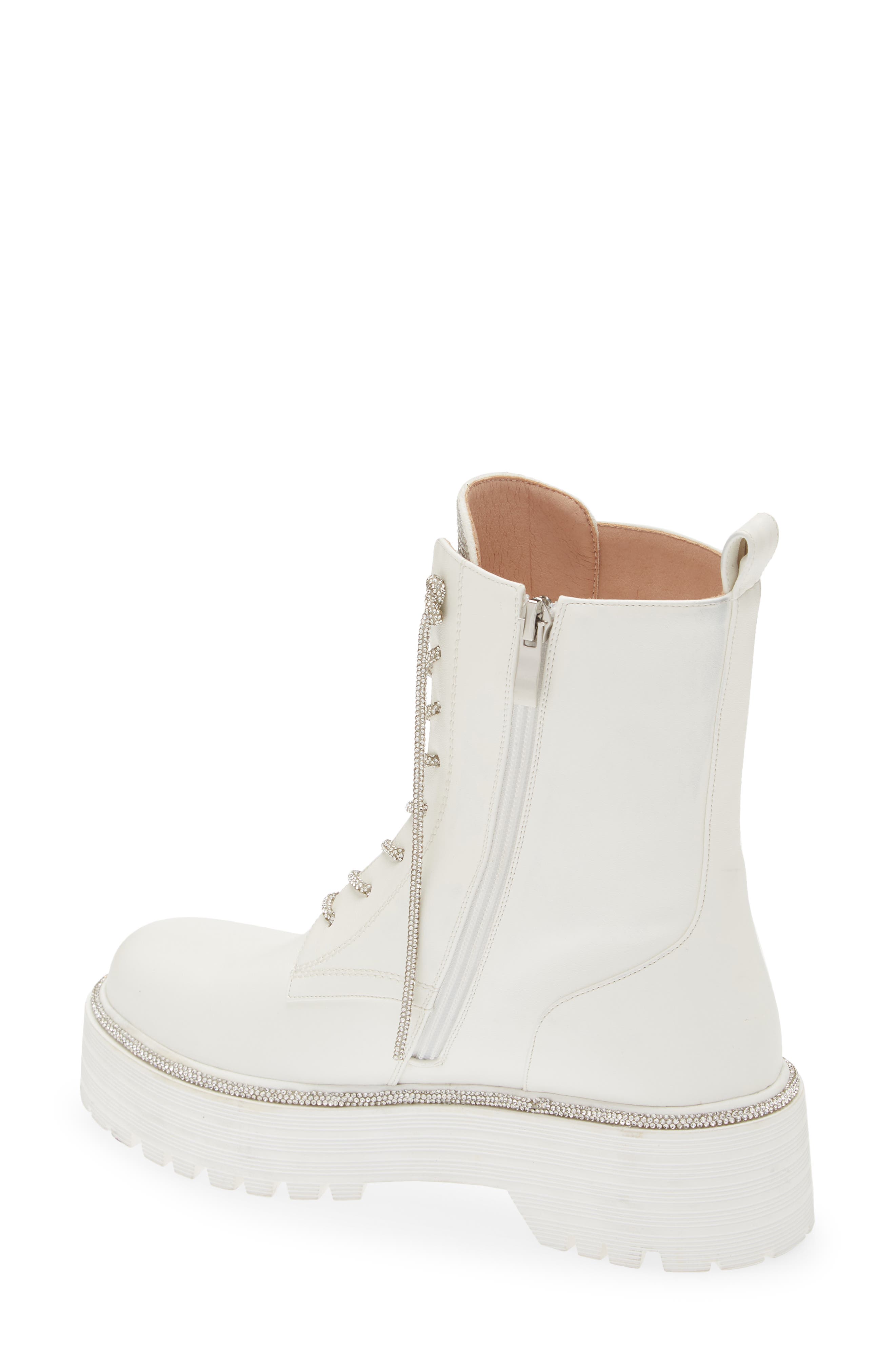 Attentive Bootie, Alternate, color, WHITE