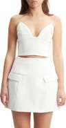 Bardot Delphi Strapless Crop Top