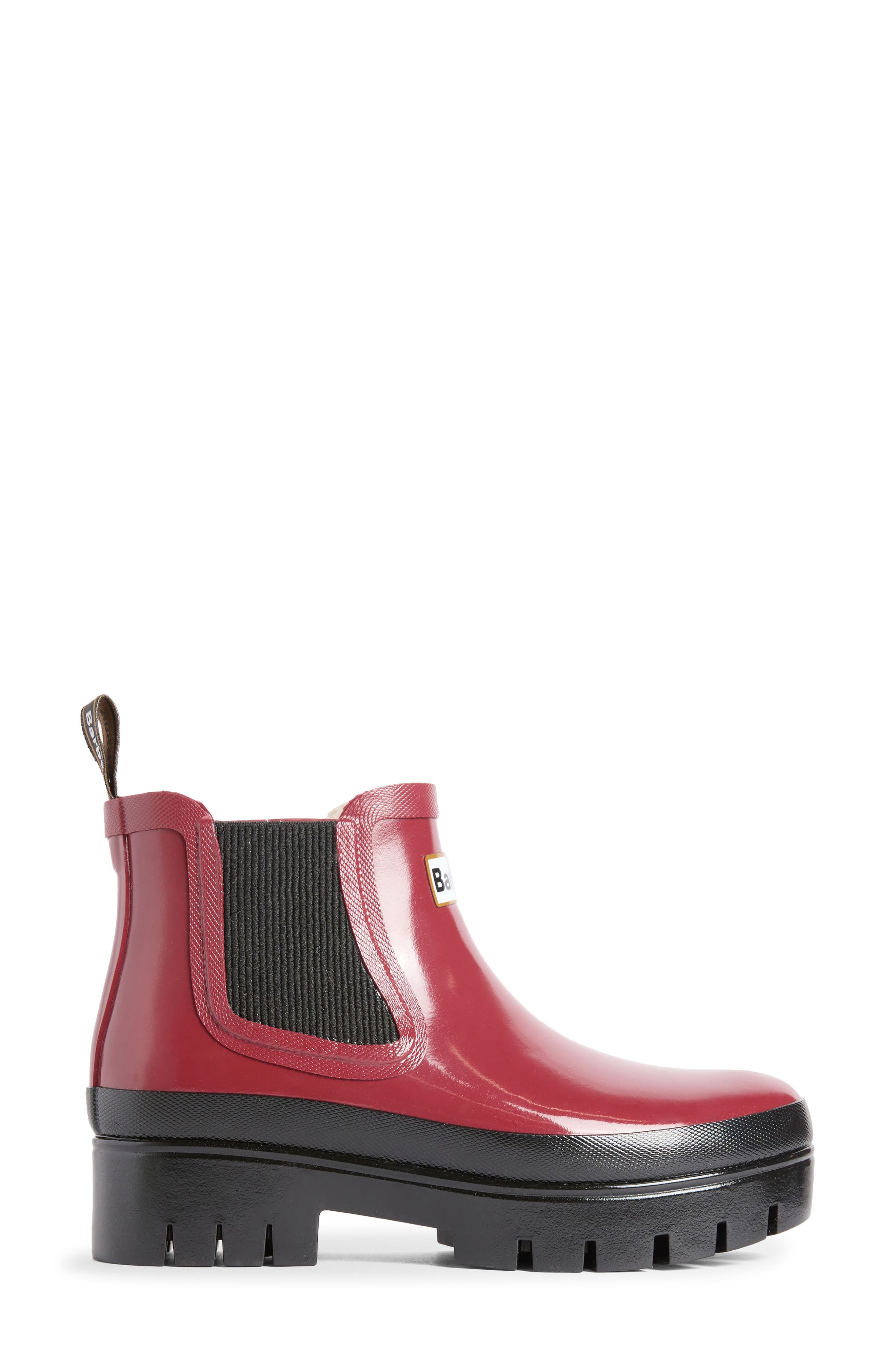 Halton Waterproof Chelsea Rain Boot, Alternate, color, CRANBERRY GLOSS