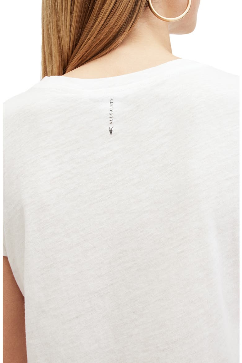 Anna Crewneck Cotton T-Shirt, Alternate, color, CHALK WHITE