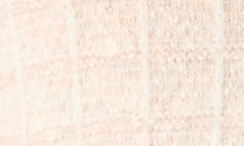 Steve Madden Roxanna Peplum Tweed Button-up Top In White