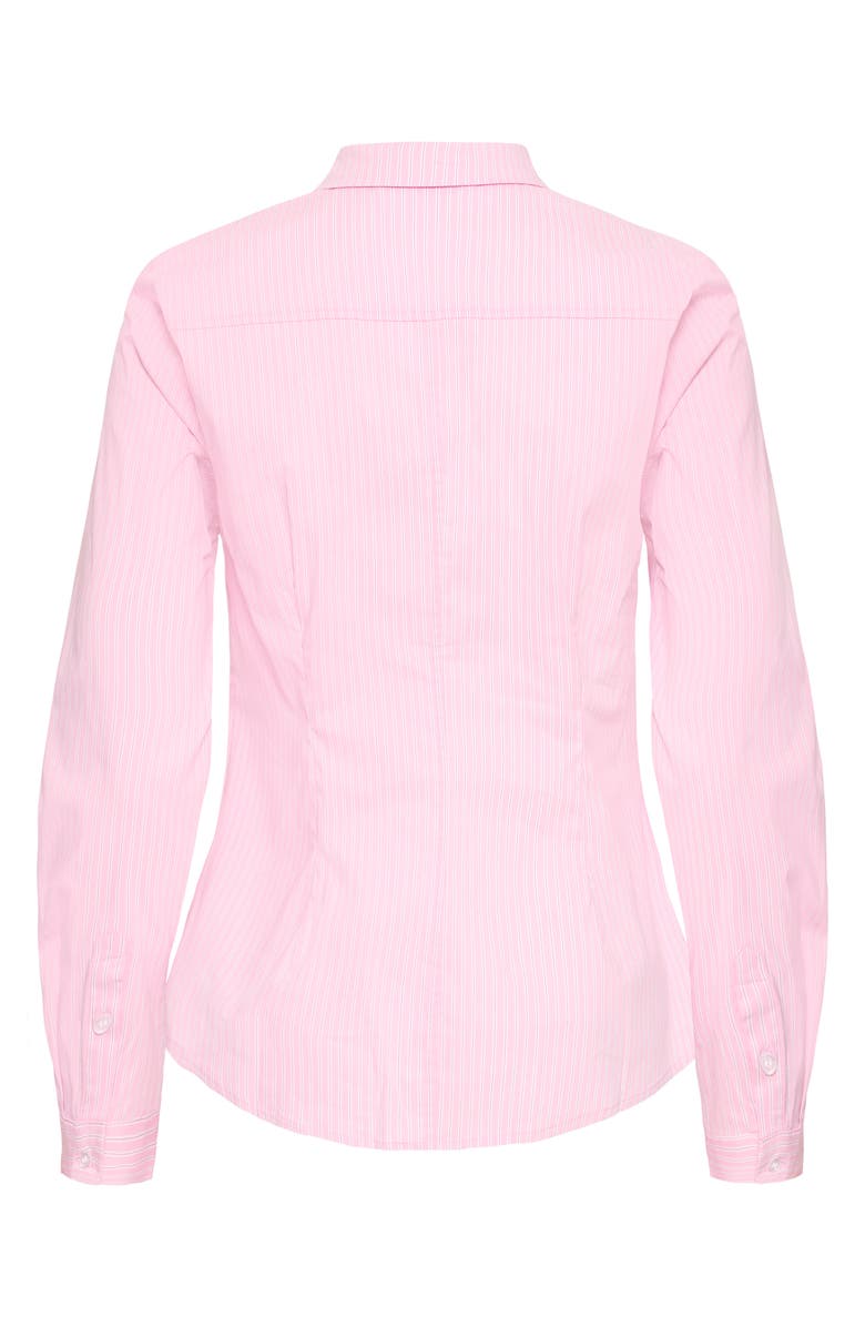 ICHI Ihdima Stripe Button-Up Shirt, Alternate, color, Rose Stripe