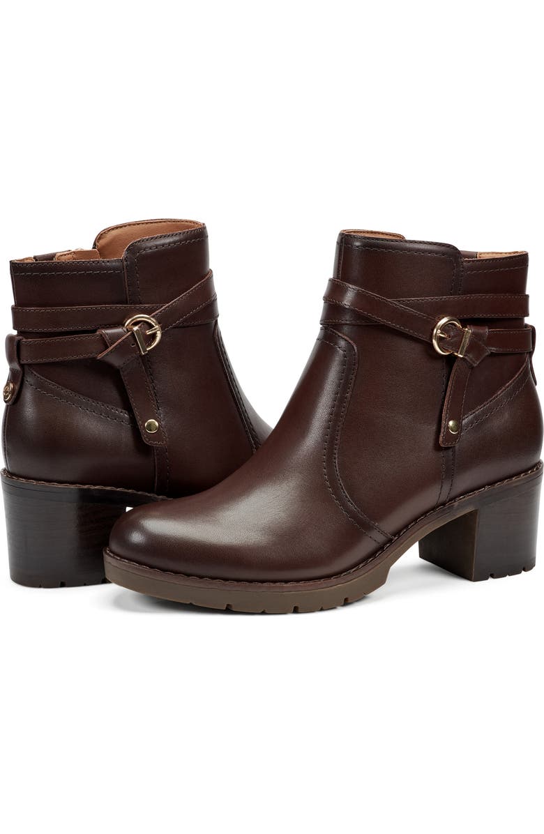 Easy Spirit Carter Bootie, Alternate, color, Dark Brown