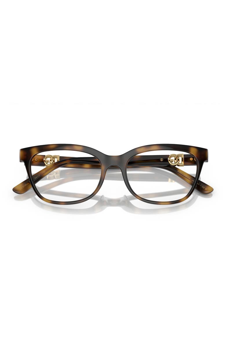 54mm Butterfly Optical Glasses, Alternate, color, HAVANA
