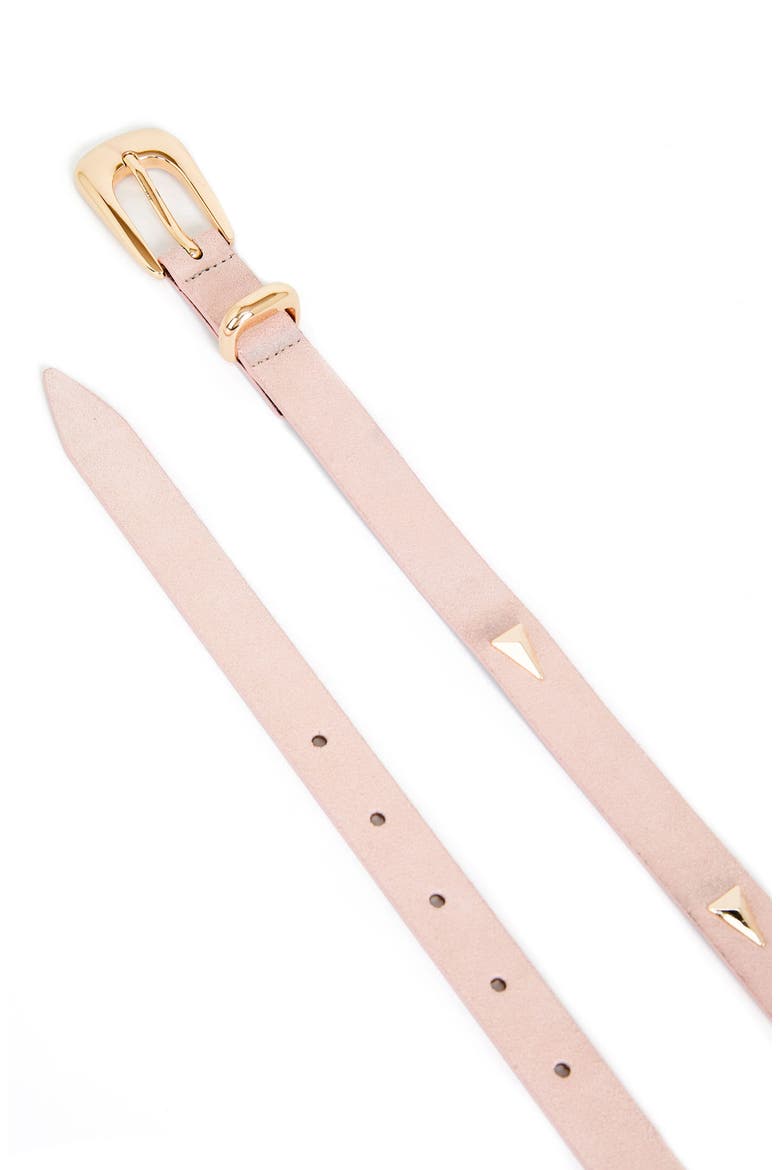 Smooth Classic Buckle Belt, Alternate, color, BLUSH AND GOLD