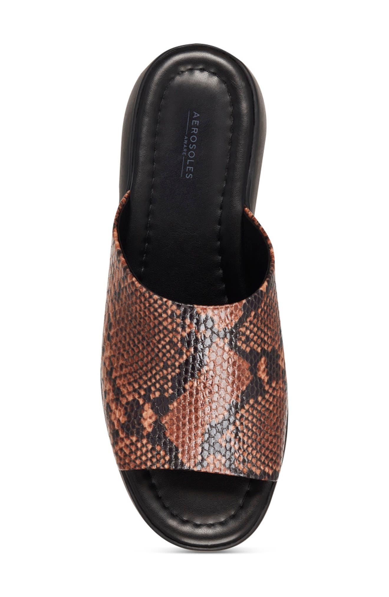 Wanza Slide Sandal, Alternate, color, BROWN SNAKE