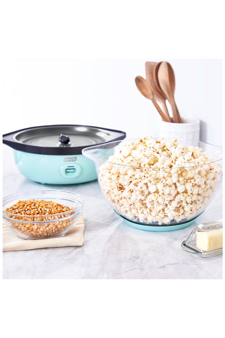 6-Quart Stirring Popcorn Maker, Alternate, color, AQUA