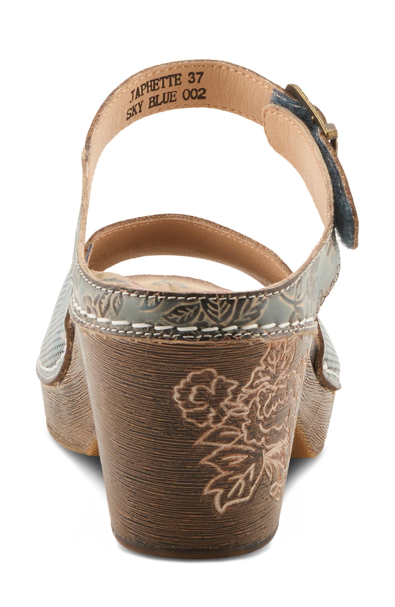 L'Artiste by Spring Step Japhette Platform Sandal, Alternate, color, Blue Multi