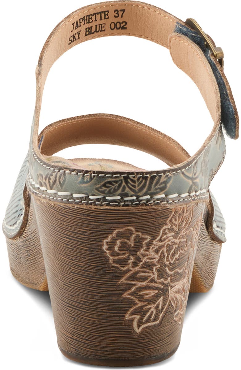 L'Artiste by Spring Step Japhette Platform Sandal, Alternate, color, Blue Multi