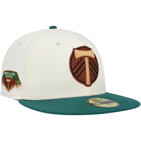 Men's New Era Cream Portland Timbers Woodgrain 59FIFTY Fitted Hat