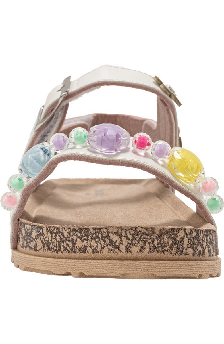 bebe Beaded Daisy Sandal, Alternate, color, White
