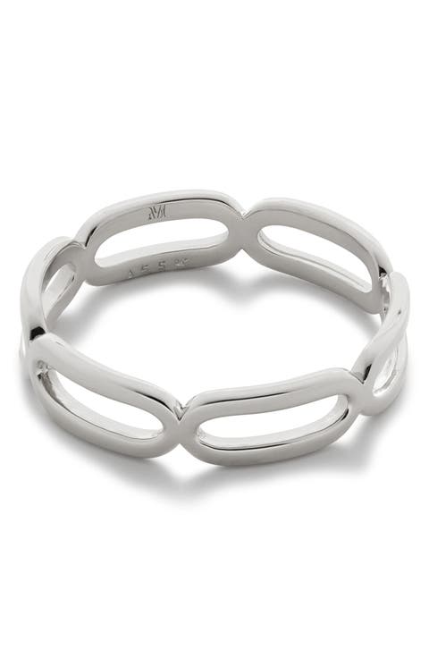 【MONICA VINADER】シルバー Signature Thin リング Signature Thin Ring in Sterling Silver | Jewellery by Monica