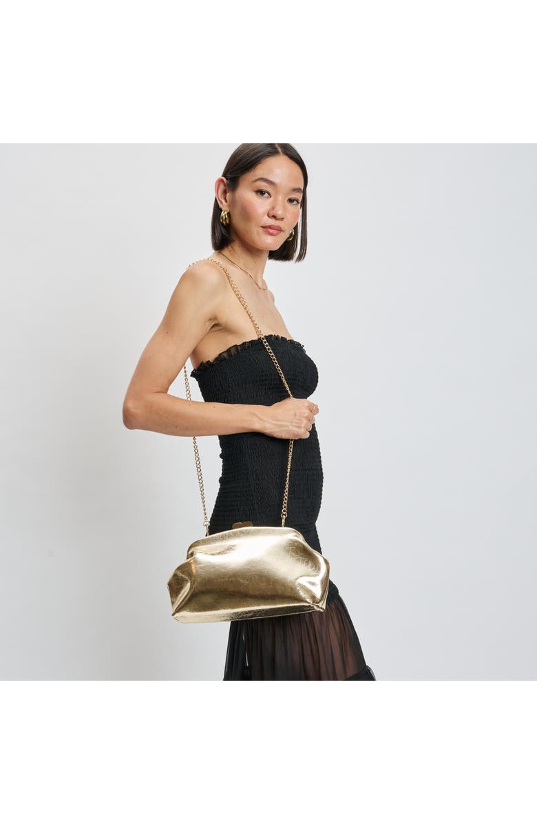 MODA LUXE Camille Clutch, Alternate, color, Gold