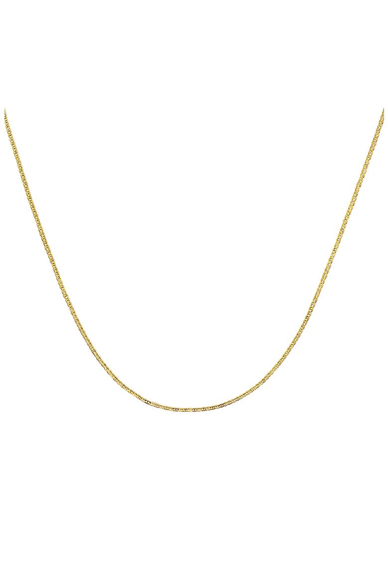 Flat Mariner Chain Necklace, Alternate, color, GOLD