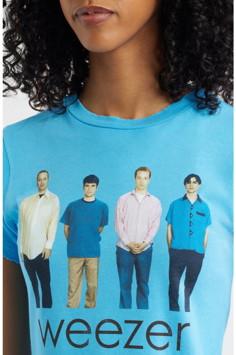 Weezer Blue Album Cotton Graphic T-Shirt, Alternate, color, ULTRA BLUE