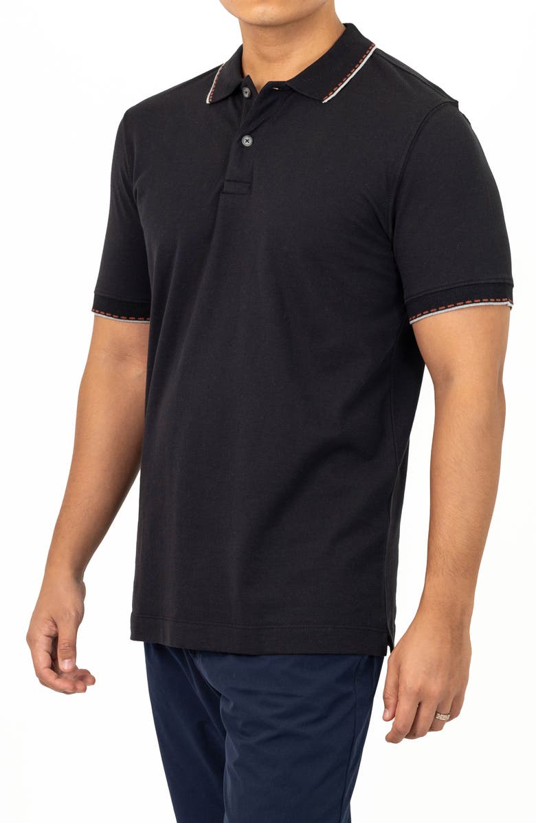 VELLAPAIS Lara Tipped Cotton Polo, Alternate, color,