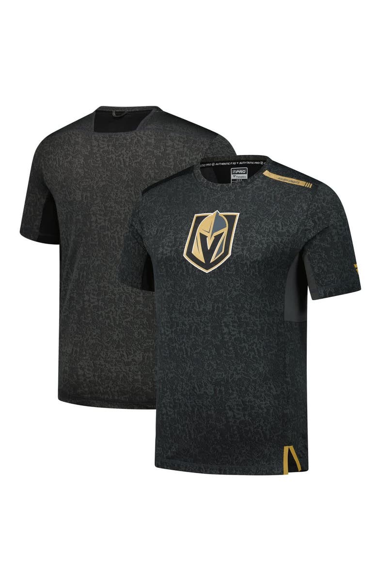 FANATICS Men's Fanatics Charcoal Vegas Golden Knights Authentic Pro Performance T-Shirt, Main, color, 