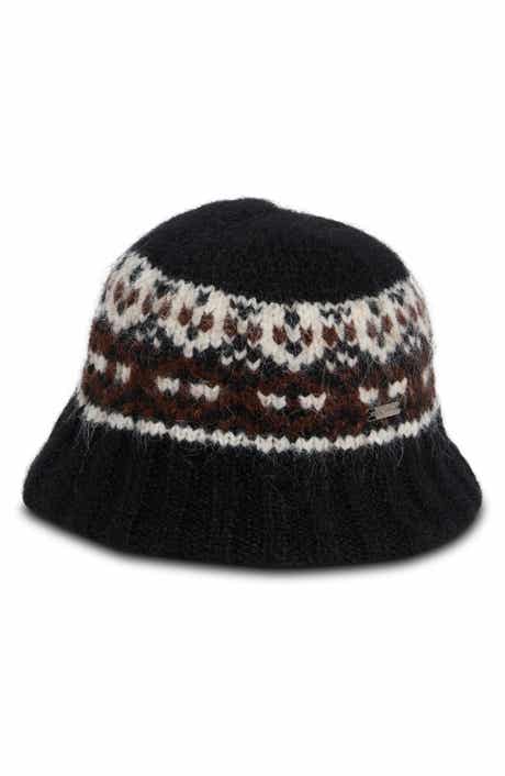 Brushed Fair Isle Knit Cloche