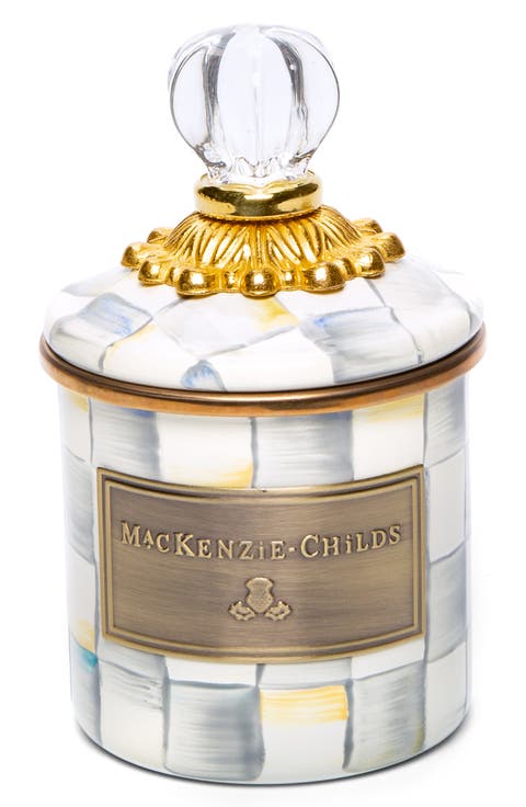 Sterling Check Mini Enameled Steel Canister