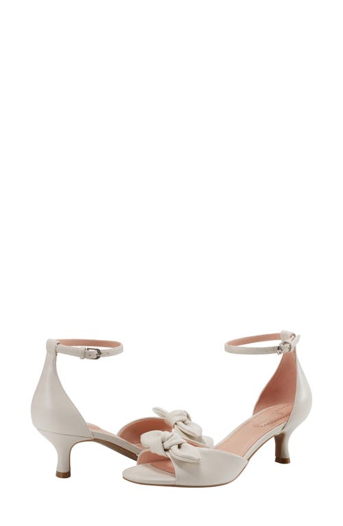 Bandolino Andora Ankle Strap Kitten Heel Sandal In Ivory 150