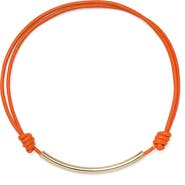 Lady Grey Leather Bond Necklace