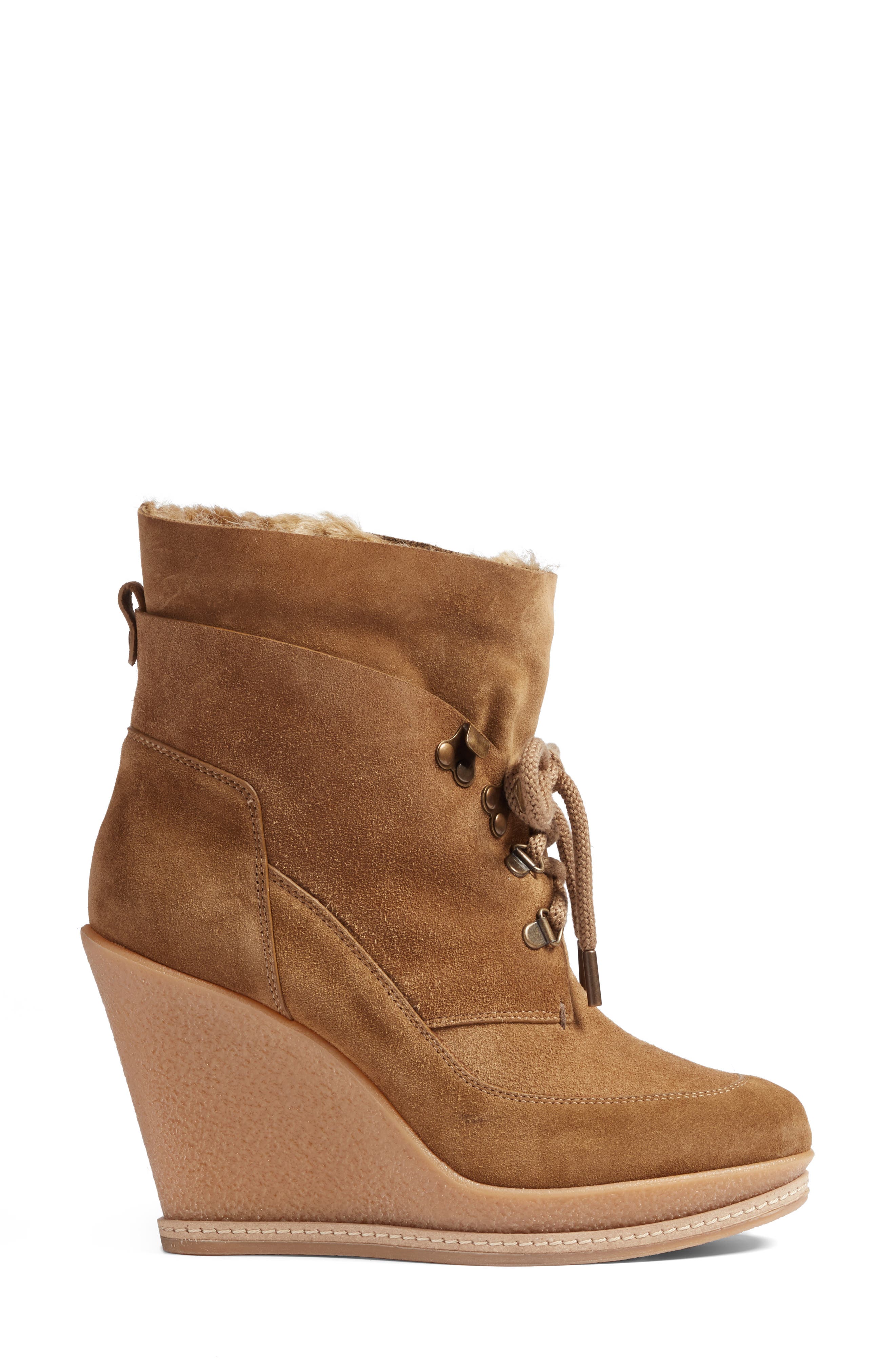 Mack Platform Wedge Bootie, Alternate, color, KHAKI