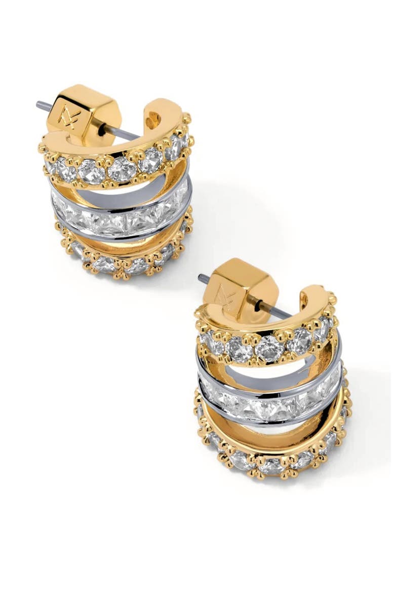 Sabrina Huggie Hoop Earrings, Main, color, GOLD